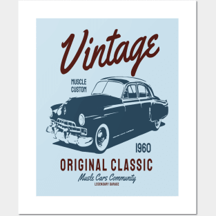 Vintage Muscle Cars Community Posters and Art